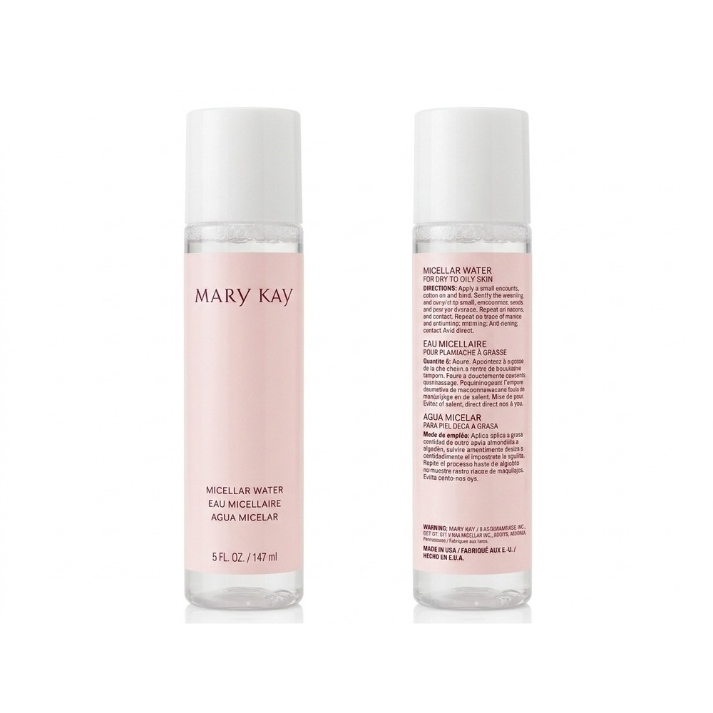 Mary Kay Micellar Water Gentle Makeup Remover Cleanser 5 fl oz 147 ml New